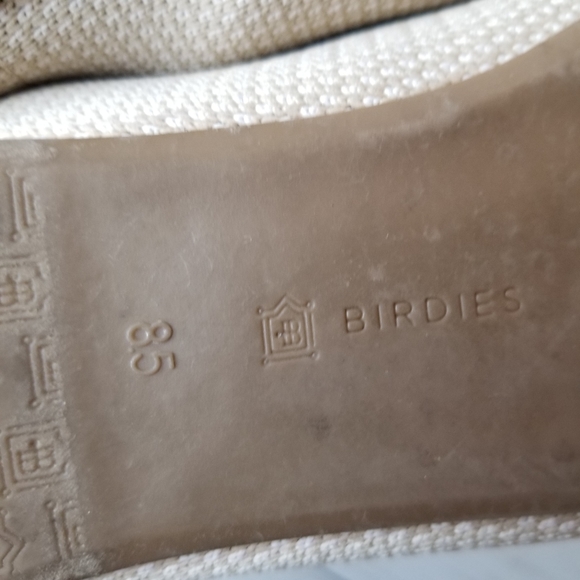 Birdies Blackbird Eggshell Navy Knit Pointed Toe Flats - Picture 10 of 10